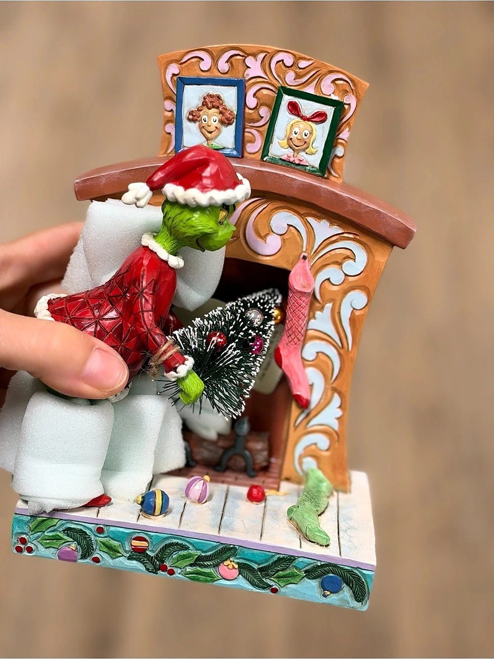 Jim Shore The Grinch Christmas Figurine Multicolor Like New